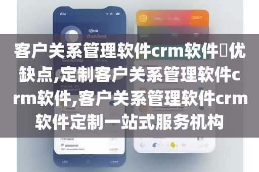 客户关系管理软件crm软件​优缺点,定制客户关系管理软件crm软件,客户关系管理软件crm软件定制一站式服务机构