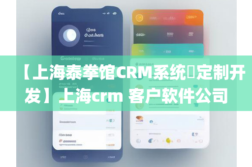 【上海泰拳馆CRM系统​定制开发】上海crm 客户软件公司